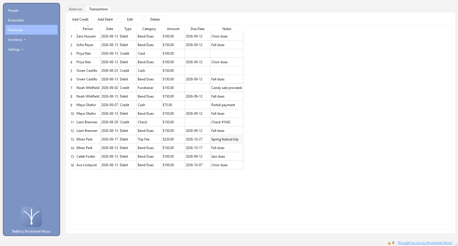 Tutti screenshot